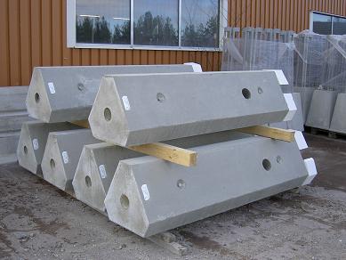 Legotillverkare betongpelare från Gunnar prefab 